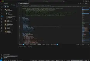 Visual Studio Code running in our Home Lab